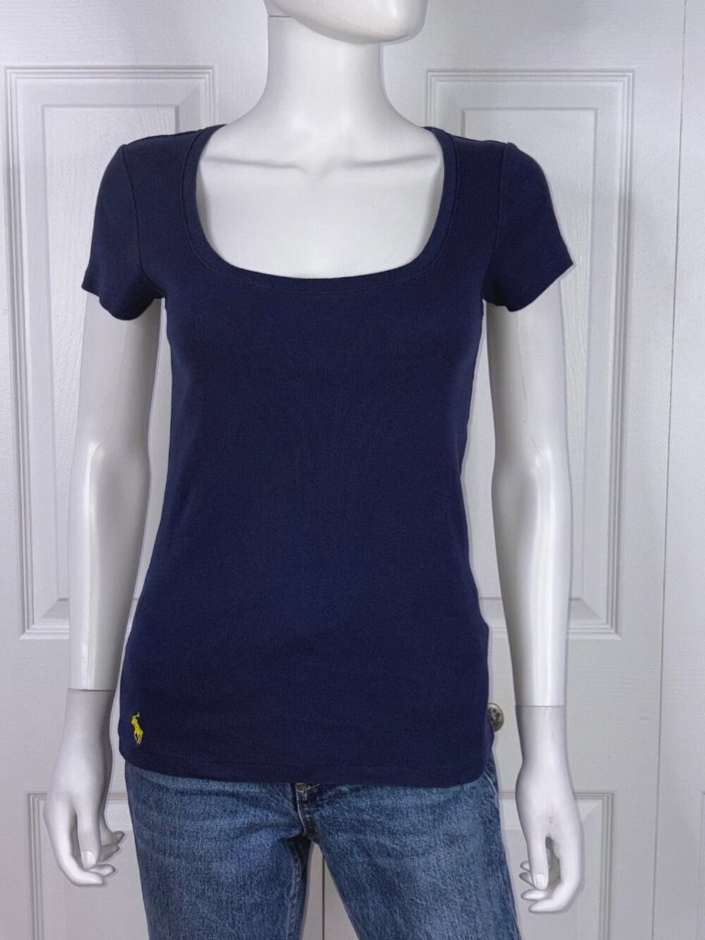 POLO RALPH LAUREN women's navy t-shirt small